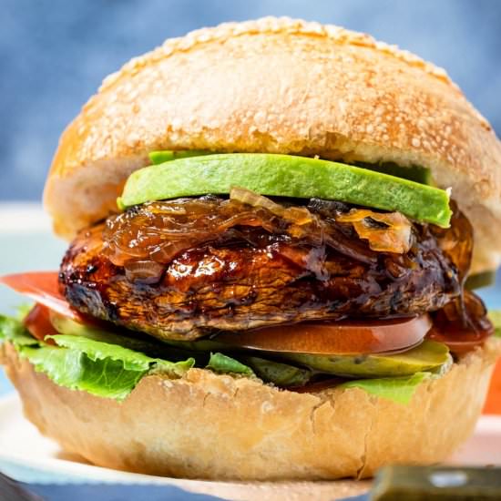 Portobello Burgers - Recipe photo by lovingitvegan