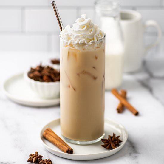 Iced Chai Tea Latte - Recipe photo by BakingMischief