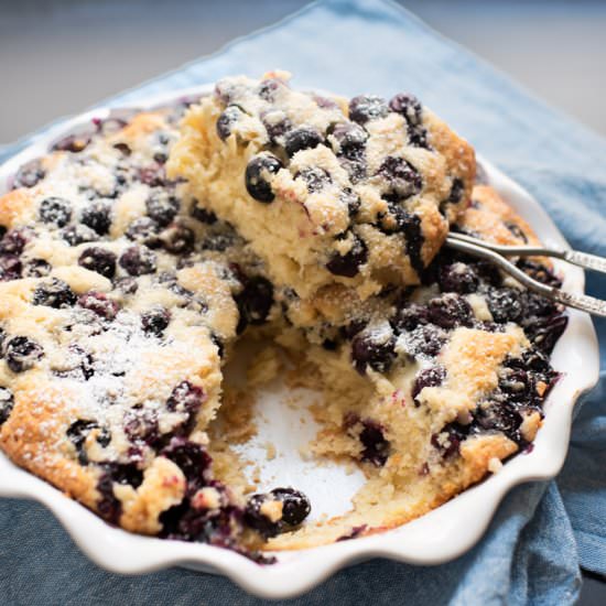 Bursting Blueberry Buckle - Recipe photo by TheFrayedApron