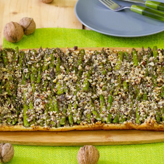 Green asparagus tart - Recipe photo by mecooks.com