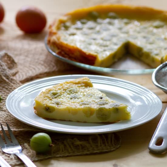 Clafoutis with gooseberries - Recipe photo by mecooks.com