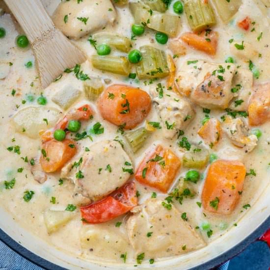 Creamy Chicken Soup - Recipe photo by healthyfitnessmeals