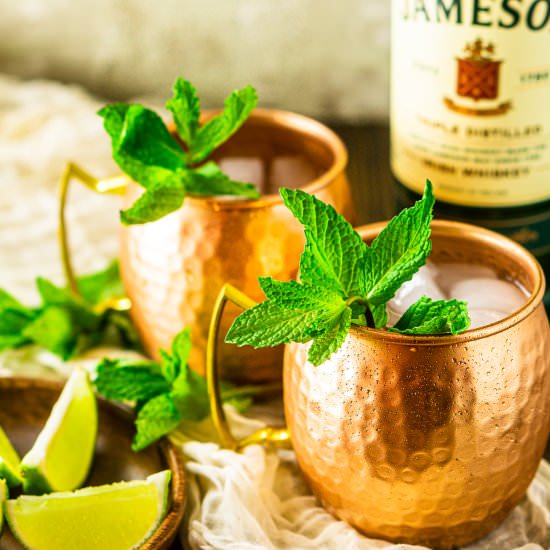 Irish Mule - Recipe photo by Burrata and Bubbles