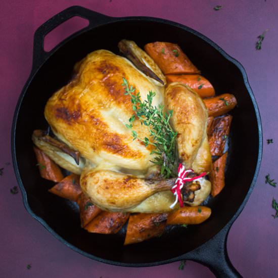 French Roast Chicken (Poulet Roti) - Recipe photo by whenavagabondcooks