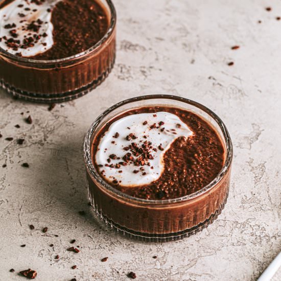 Chocolate Chia Pudding - Recipe photo by Our Nourishing Table