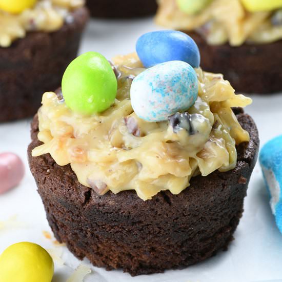 German Chocolate Brownie Easter Cup - Recipe photo by omgchocolatedesserts