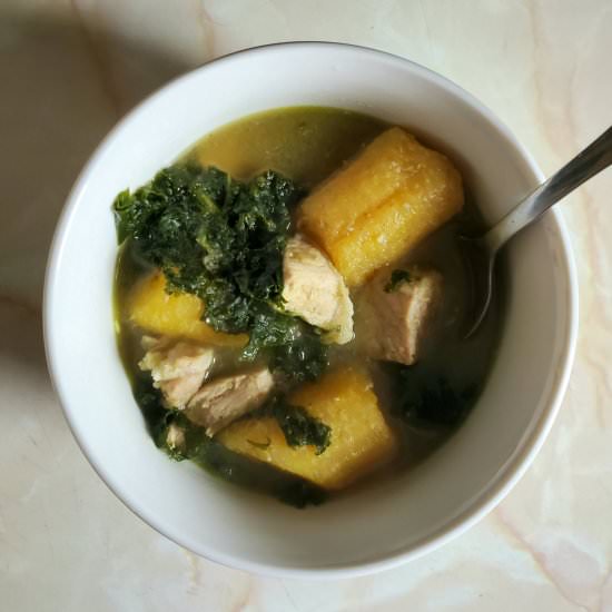 Pork Pepper Soup with Kale - Recipe photo by Salt and Wild Honey