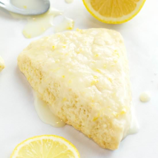 Soft Lemon Cream Scones - Recipe photo by borrowedbites
