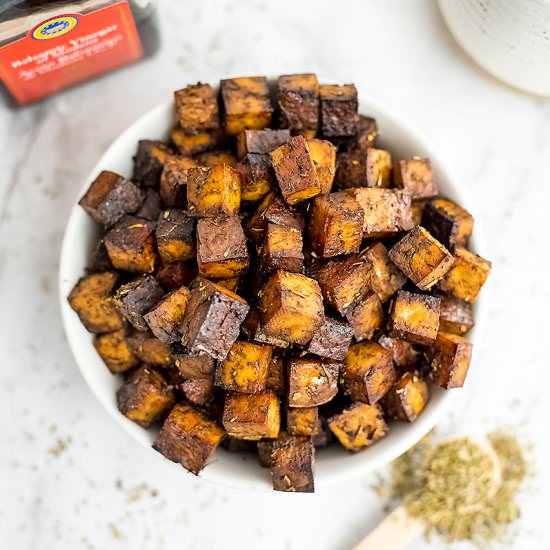 Crispy Balsamic Tofu - Recipe photo by BitesOfWellness
