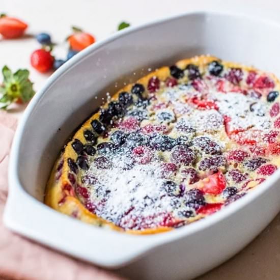 Flaugnarde of Mixed Berries - Recipe photo by Skinnytaste