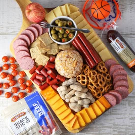 March Hoops Charcuterie Board - Recipe photo by Tastefulventure