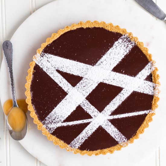 Chocolate Whiskey Tart - Recipe photo by islandbakes