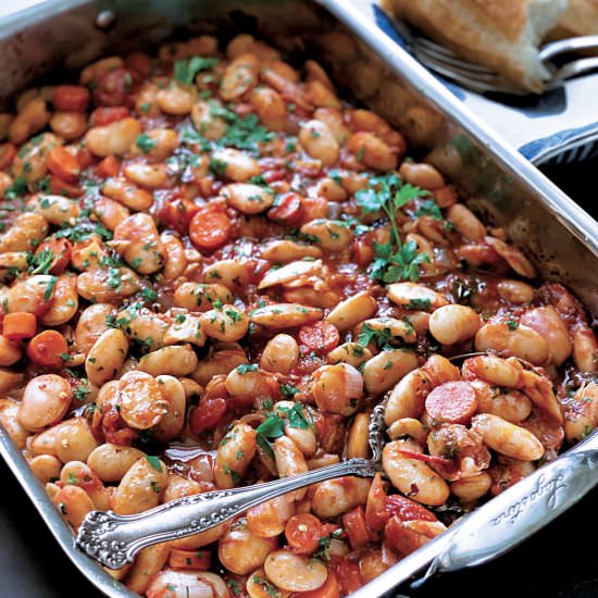 Greek Roasted Gigantes Beans - Recipe photo by The Greek Foodie