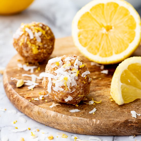 Lemon Coconut Protein Balls - Recipe photo by eatdessertsnack