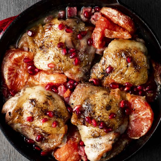 Pan Roasted Grapefruit Chicken - Recipe photo by Went Here 8 This