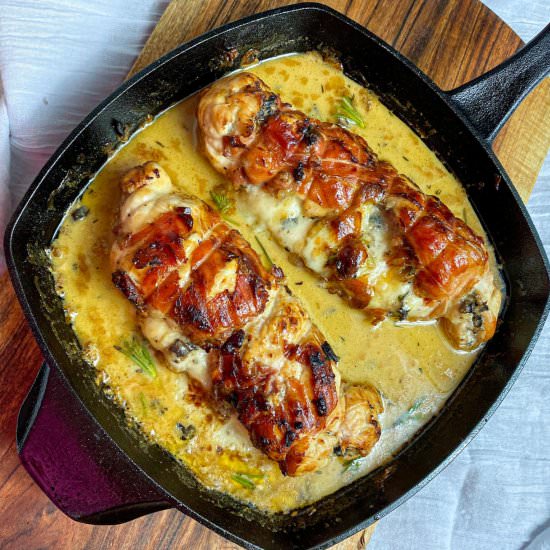 Prosciutto-wrapped Chicken Roulade - Recipe photo by TasteAbroad
