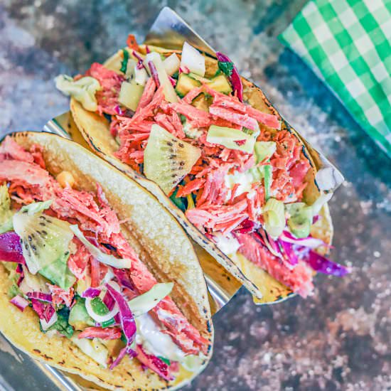 Corned Beef Irish Tacos - Recipe photo by HIldaskitchenblog