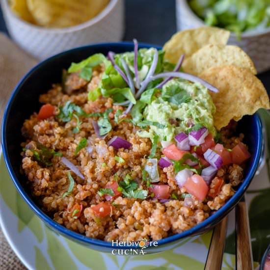 Instant Pot Spanish Quinoa - Recipe photo by Herbivore Cucina