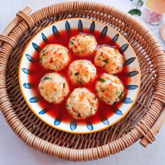 Sweet And Sour Tofu Meatballs - Recipe photo by aznjenny28