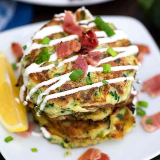 Zucchini Fritters - Recipe photo by peasandpeonies