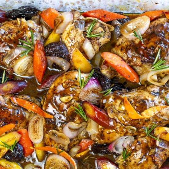 Passover Tzimmes Chicken - Recipe photo by a zest for life