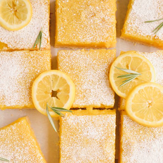 Rosemary Lemon Bars - Recipe photo by theartofbaking