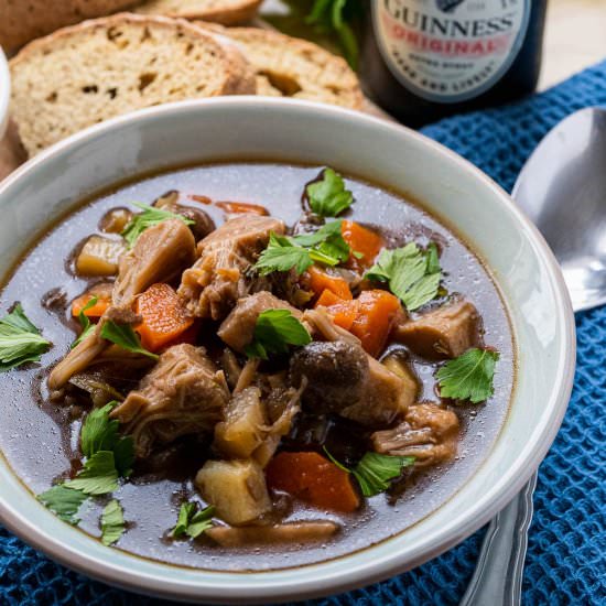 Vegan Irish Stew with Guinness - Recipe photo by Sixhungryfeet