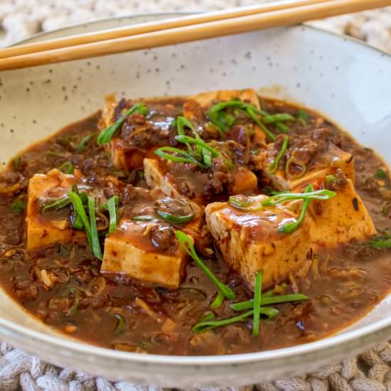 Spicy Mopa Tofu - Recipe photo by ATastyKitchen
