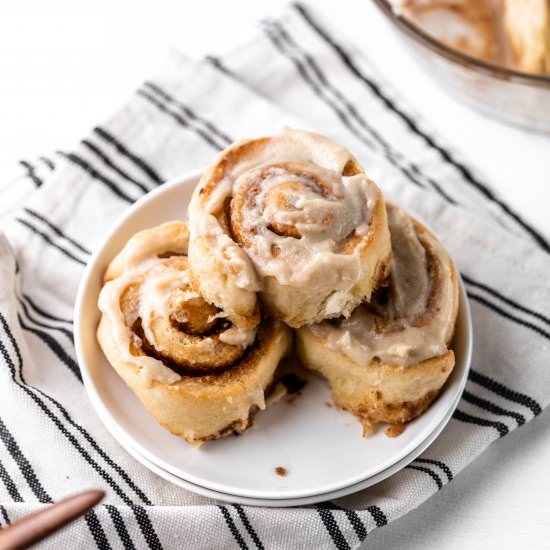 Vegan Cinnamon Rolls - Recipe photo by TheChestnutBakery