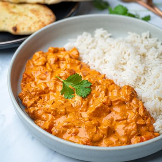 Halloumi Tikka Masala - Recipe photo by skinnyspatula