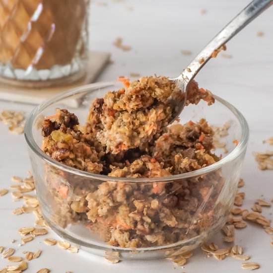 Carrot Cake Baked Oatmeal - Recipe photo by plantedwithkatie