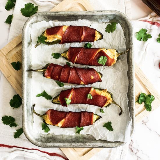 Smoked Turkey Bacon Jalapeno Popper - Recipe photo by Elle Jay at Home