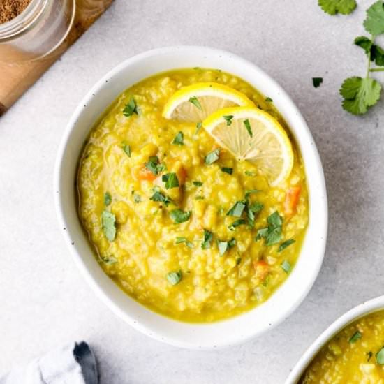 Lebanese Lentil Soup - Recipe photo by Darn Good Veggies