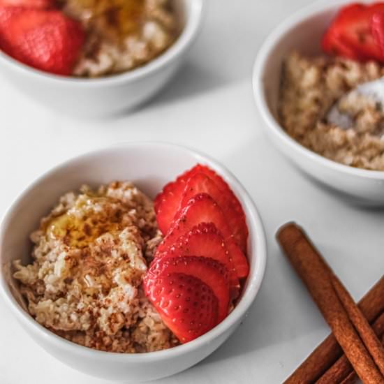 High Protein Egg White Oats - Recipe photo by maritimeglutton