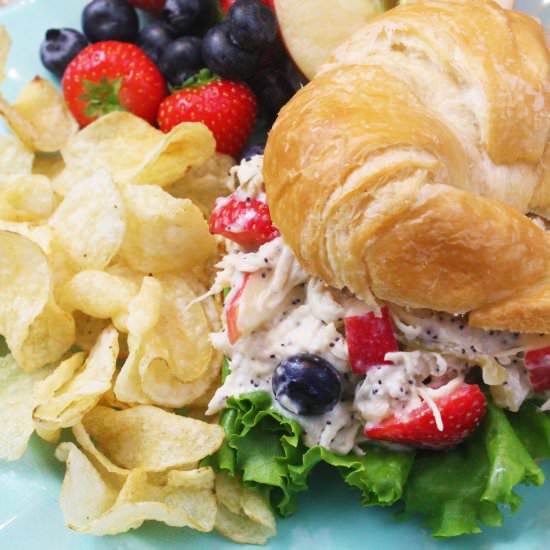 Poppyseed Chicken Salad - Recipe photo by Whiskfulcooking