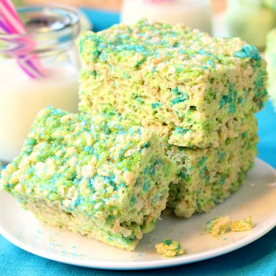 Sour Apple Rice Krispie Treats - Recipe photo by CouponClippingCook