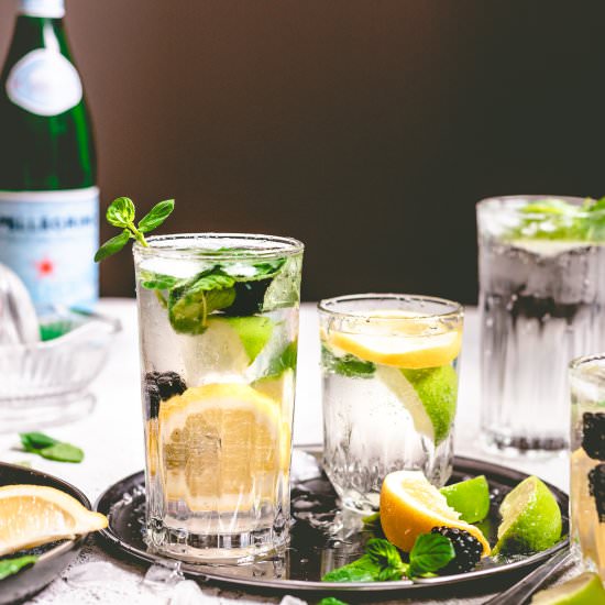 Easy Blackberry Mojitos - Recipe photo by lovelythymestudio