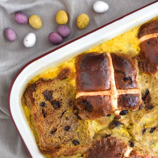 Hot Cross Bun Pudding - Recipe photo by cookingwithnanaling