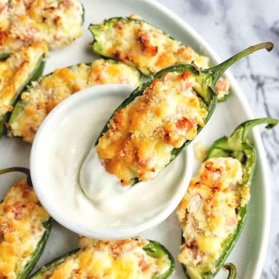 Air Fryer Stuffed Jalapeno Poppers - Recipe photo by SweetCaramelSunday