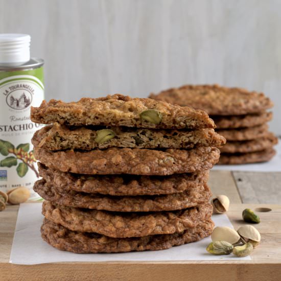 oatmeal pistachio cookies - Recipe photo by davebakes