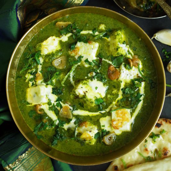 Palak Paneer/Spinach & Cheese Curry - Recipe photo by Oh My Veg