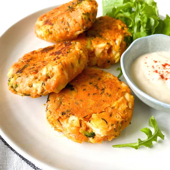Sweet potato and ginger fish cakes - Recipe photo by Low Histamine Kitchen