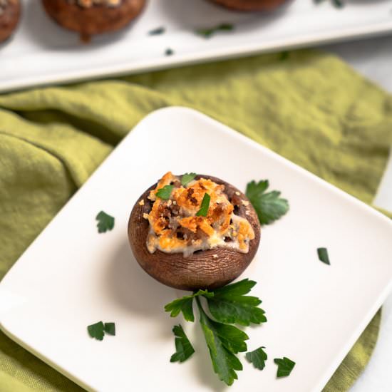 Lam Stuffed Portobello Mushrooms - Recipe photo by HostessAtHeart