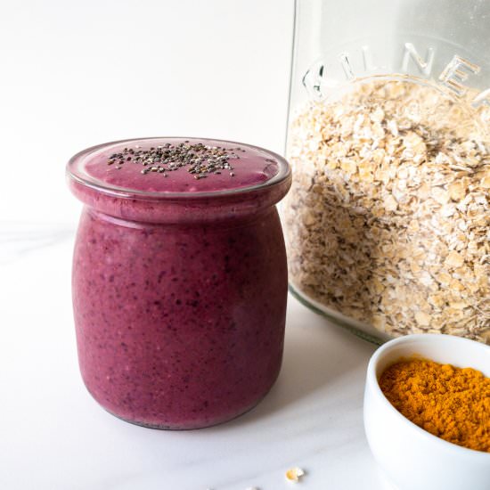 Turmeric and pomegranate smoothie - Recipe photo by Low Histamine Kitchen