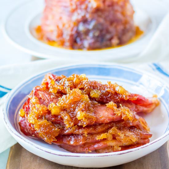 Spiral Ham & Pineapple Cola Glaze - Recipe photo by dishnthekitchen
