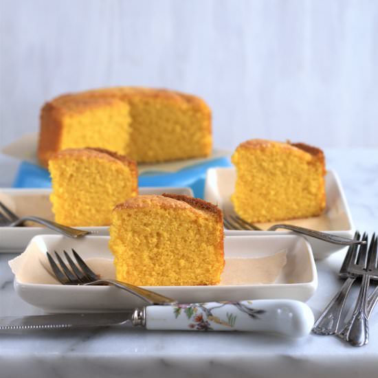 olive oil turmeric cake - Recipe photo by davebakes