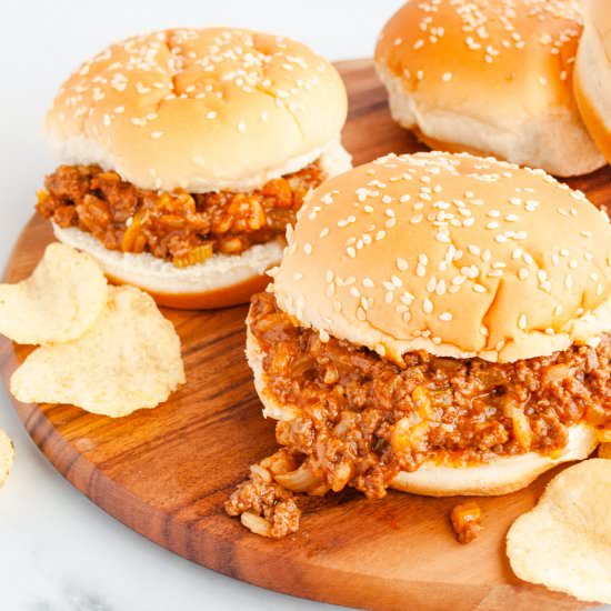 Sloppy Joes with Chicken Gumbo Soup - Recipe photo by thedarlingapron