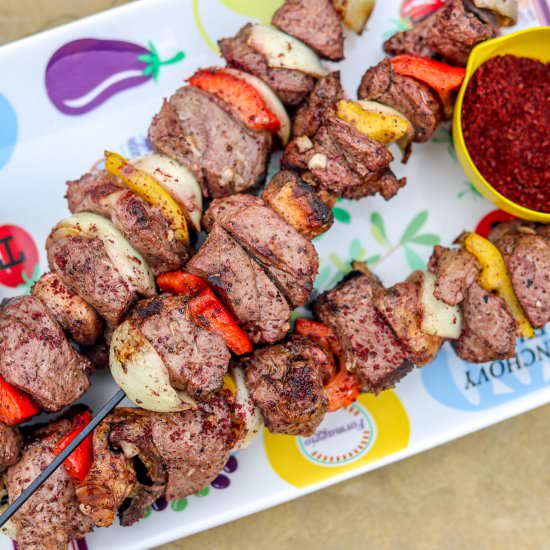 Lamb Shish Kabobs - Recipe photo by HIldaskitchenblog