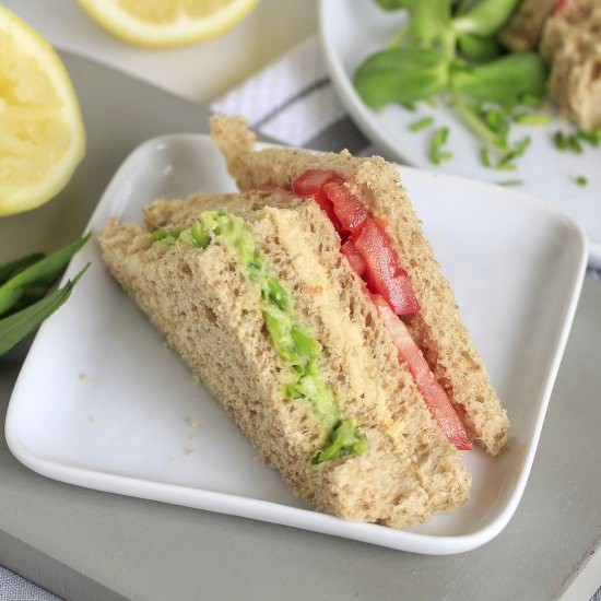 Vegan Triple Decker Sandwich - Recipe photo by cookeatlivelove