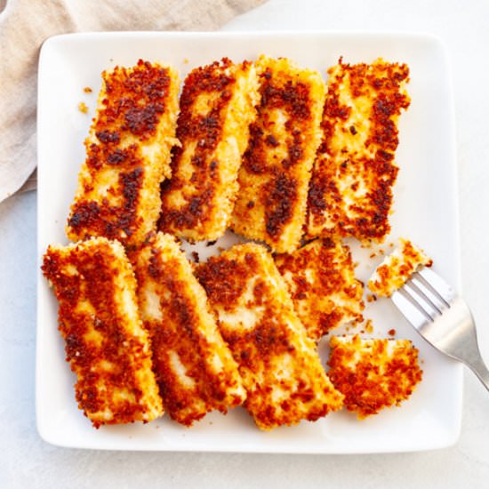 Crispy Tofu Schnitzel - Recipe photo by Kitchenskip